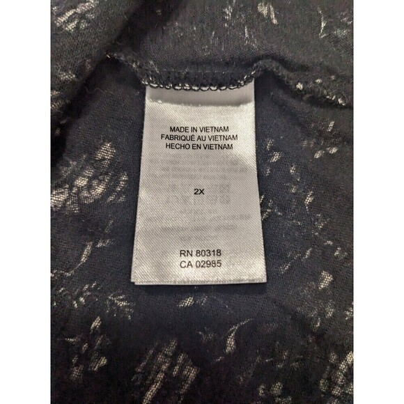 Lucky Brand Top Womens 2X Floral Cotton Modal Blend Boho Blouse Plus Sz XXL N14 - Picture 6 of 8